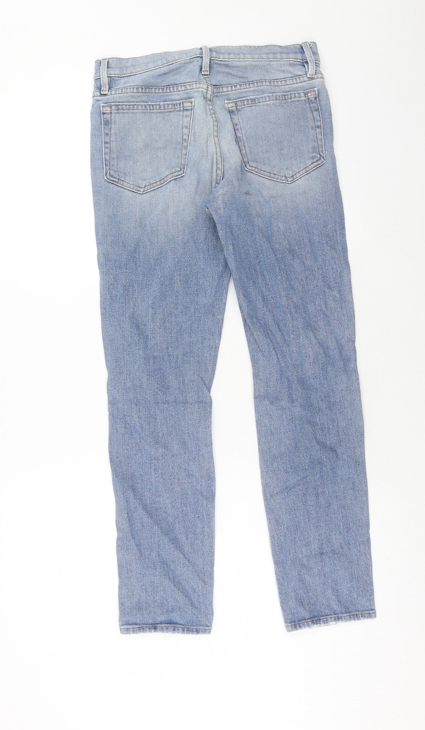 FRAME Womens Blue Cotton Boyfriend Jeans Size 25 in Regular Zip