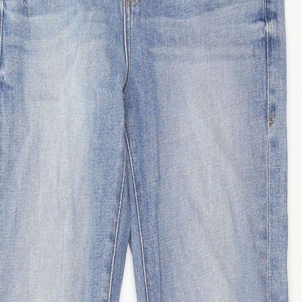 FRAME Womens Blue Cotton Boyfriend Jeans Size 25 in Regular Zip