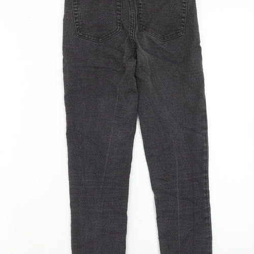 Monki Womens Black Cotton Skinny Jeans Size 25 in Slim Zip