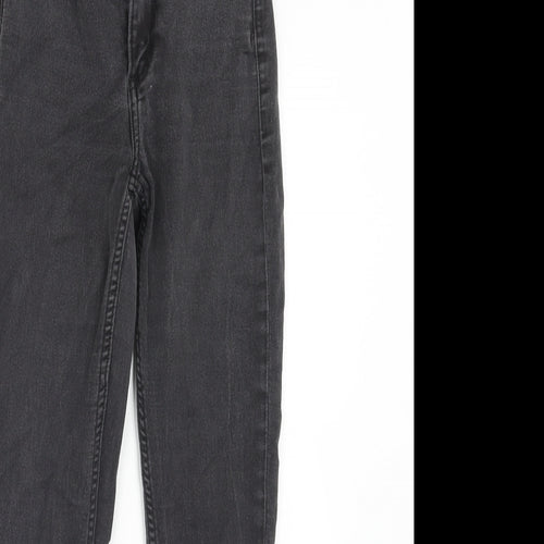 Monki Womens Black Cotton Skinny Jeans Size 25 in Slim Zip