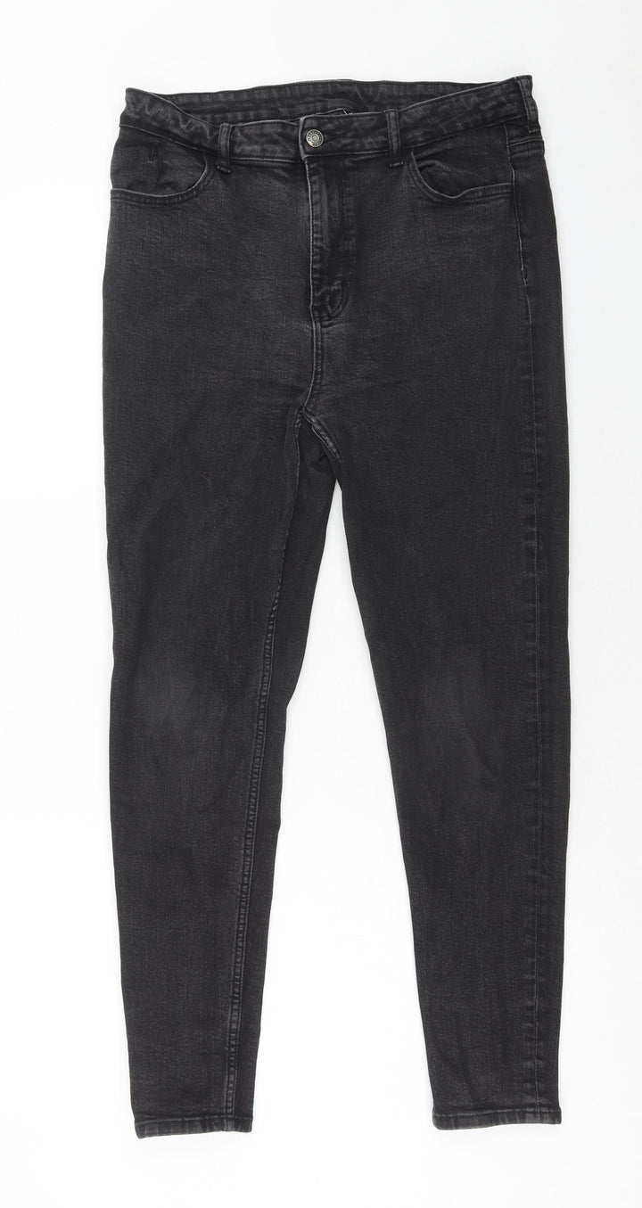 As You Womens Black Cotton Skinny Jeans Size 32 in L32 in Regular Zip