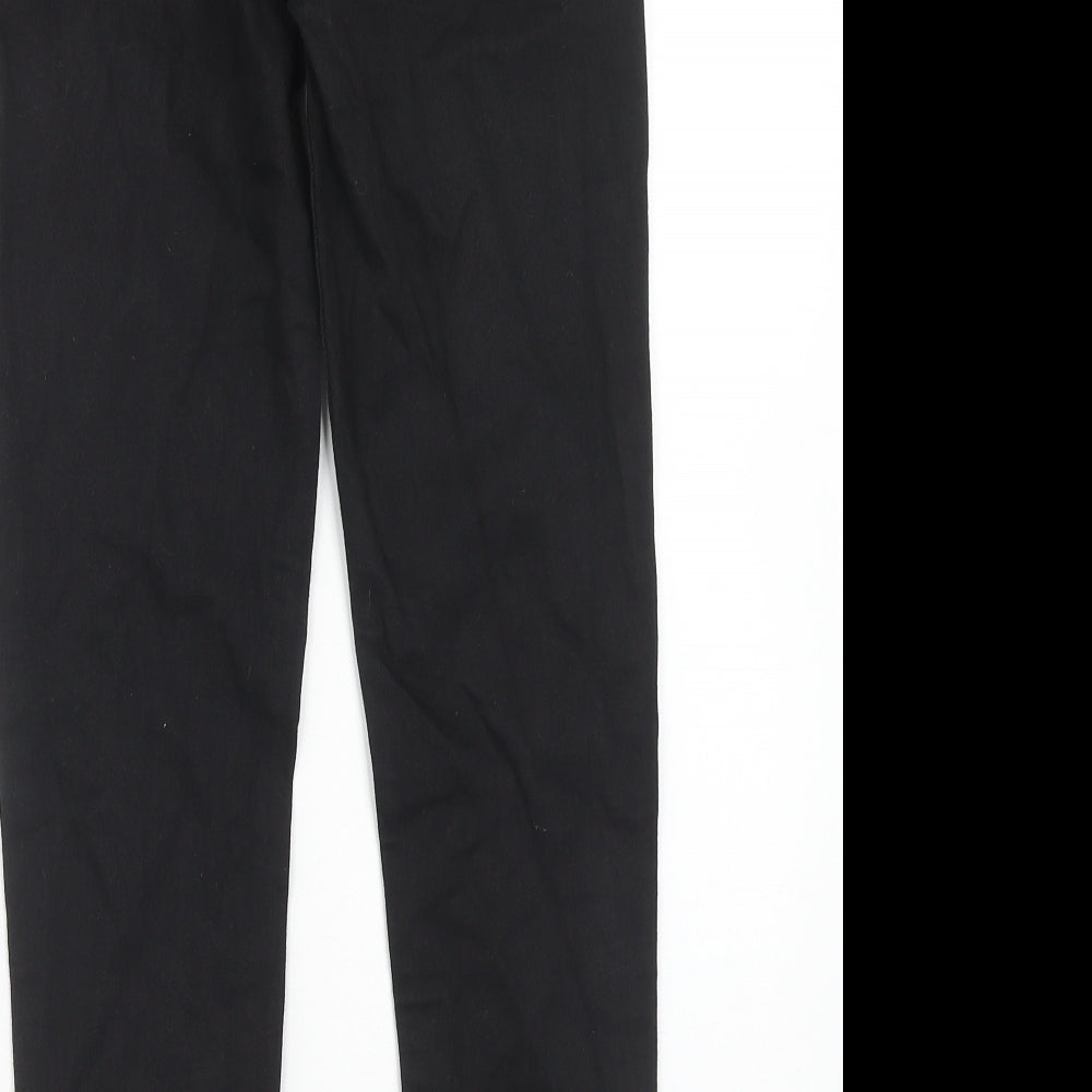 George Boys Black Cotton Skinny Jeans Size 10-11 Years Regular Zip