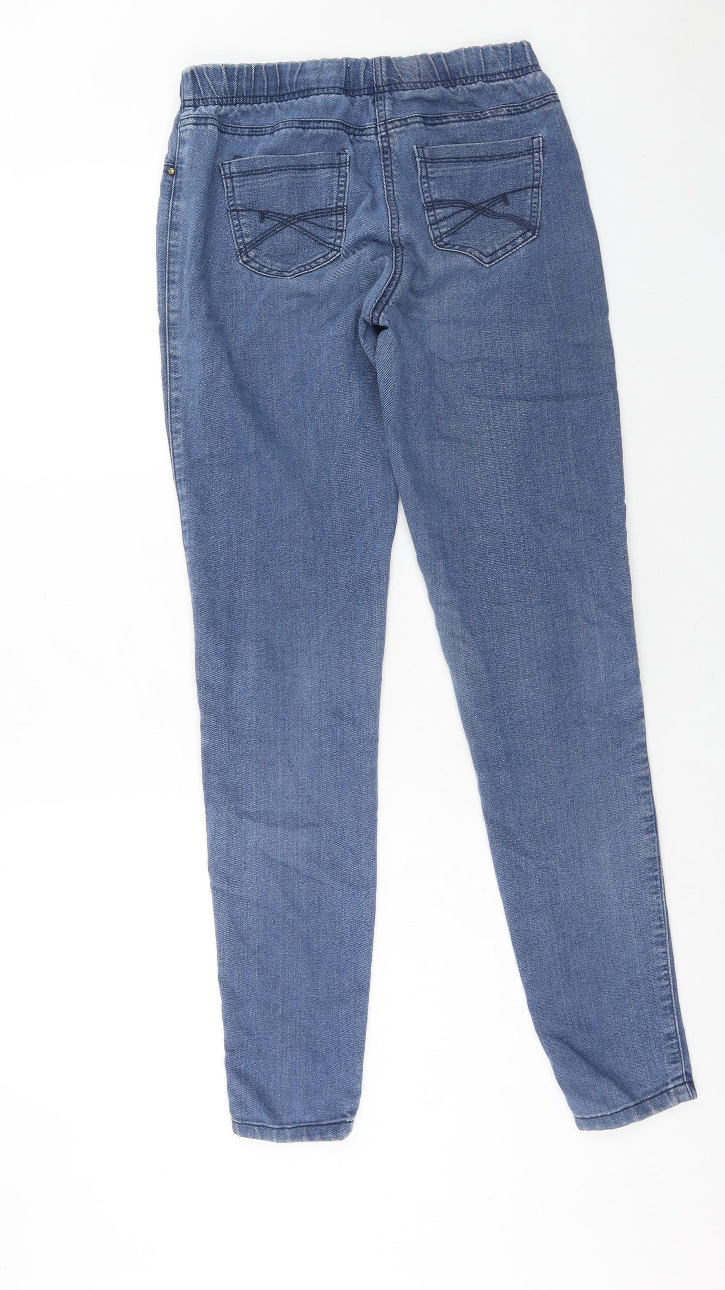 TU Womens Blue Cotton Jegging Jeans Size 10 Regular