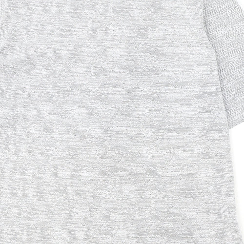 Maltex Womens Grey Polyester Basic T-Shirt Size XL Round Neck