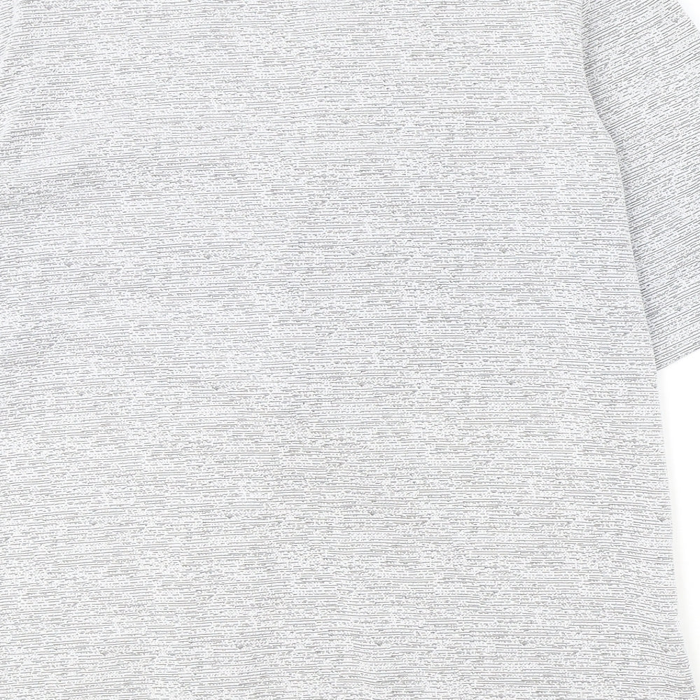 Maltex Womens Grey Polyester Basic T-Shirt Size XL Round Neck