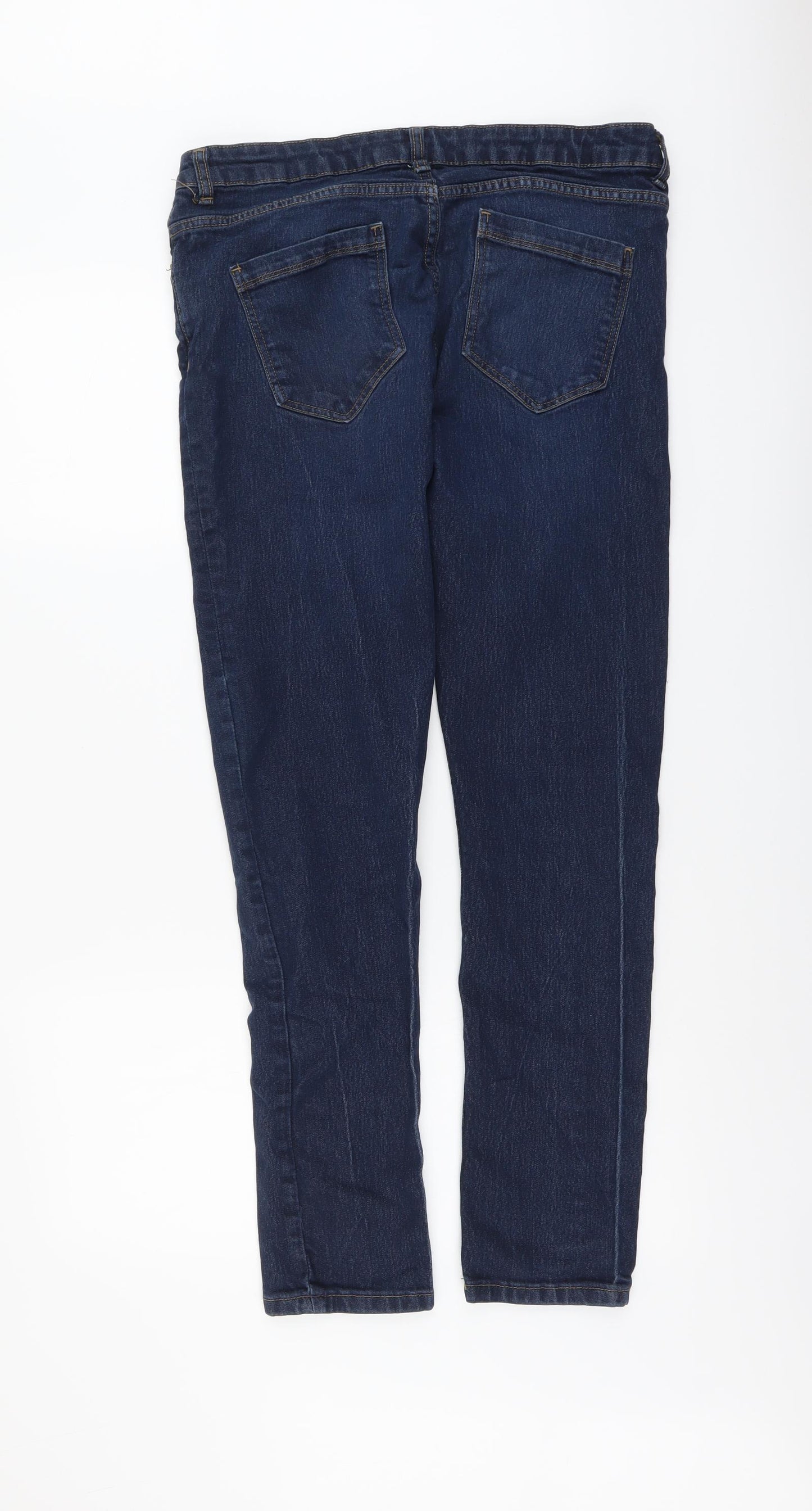 Denim & Co. Mens Blue Cotton Skinny Jeans Size 34 in L32 in Regular Button