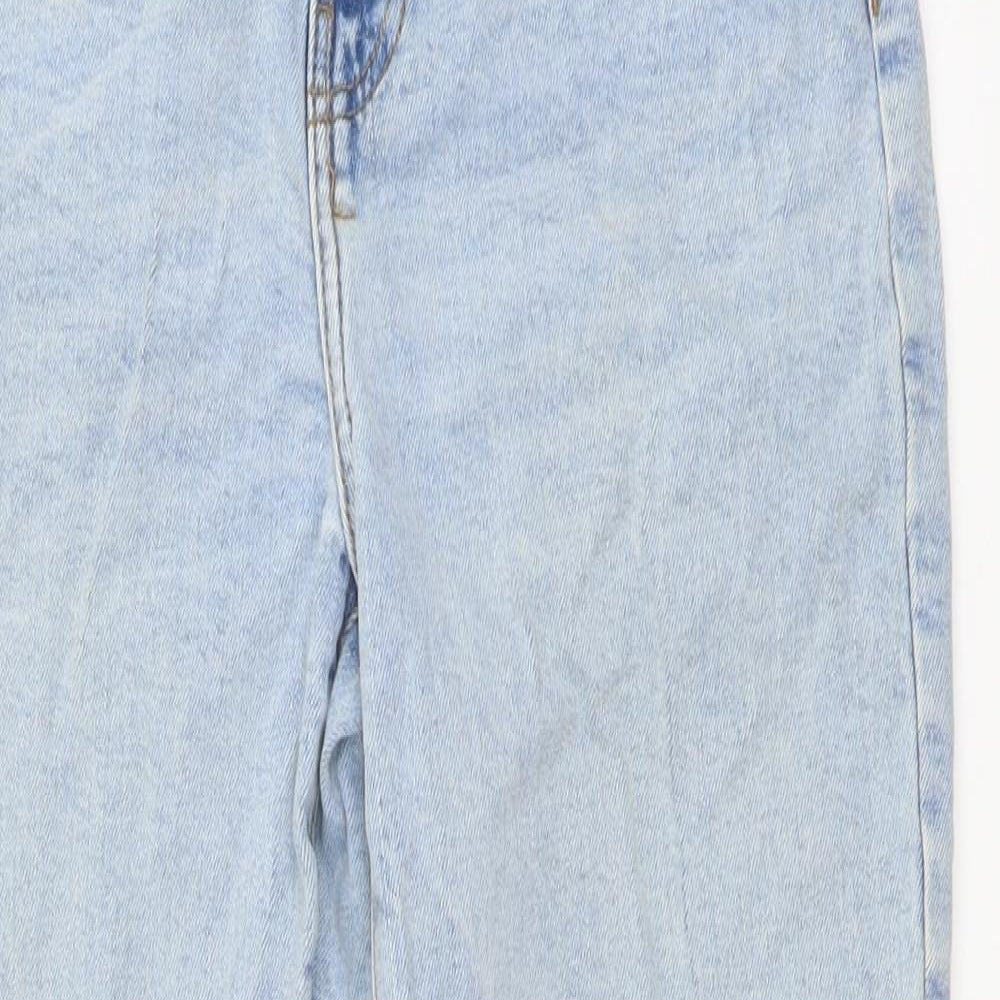 Denim & Co. Womens Blue Cotton Skinny Jeans Size 8 L27 in Regular Button