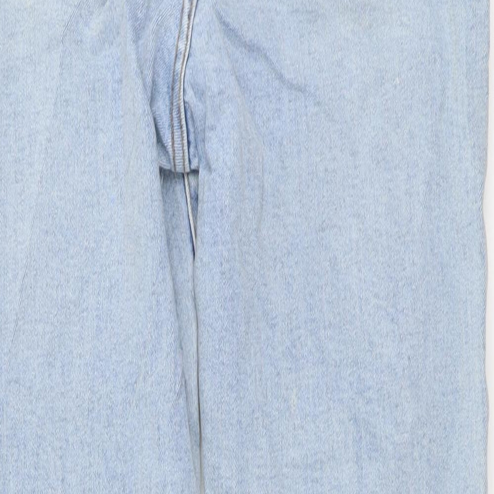 Denim & Co. Womens Blue Cotton Skinny Jeans Size 8 L27 in Regular Button