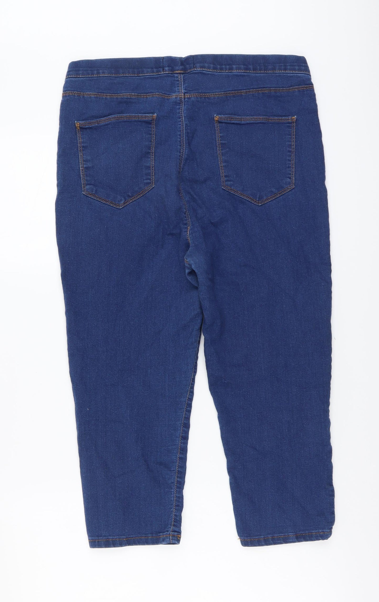365 Denim Womens Blue Cotton Jegging Jeans Size 16 L20 in Regular