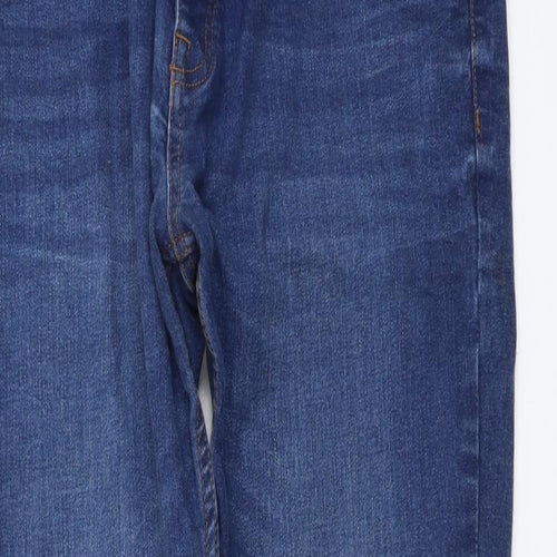 NEXT Mens Blue Cotton Skinny Jeans Size 34 in L30 in Regular Button
