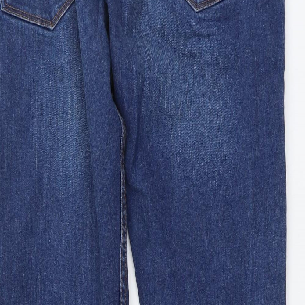 NEXT Mens Blue Cotton Skinny Jeans Size 34 in L30 in Regular Button