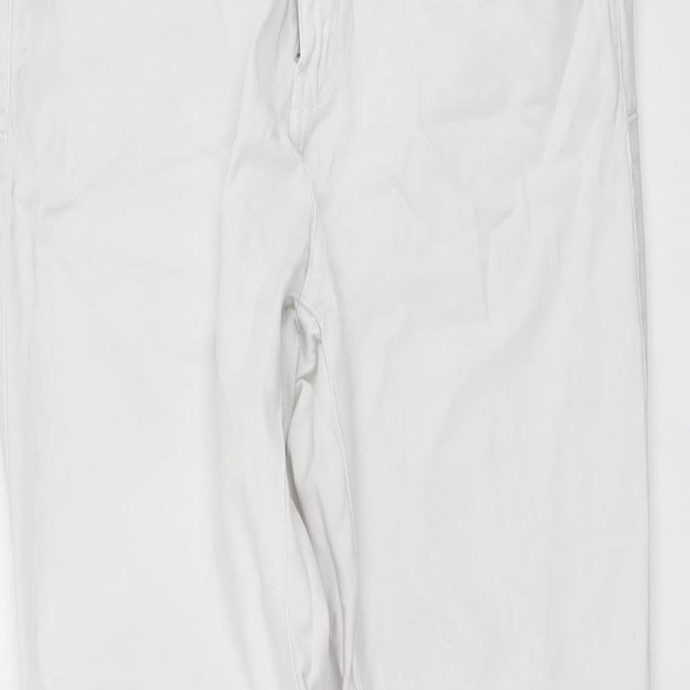 Calliope Womens White Cotton Skinny Jeans Size M L30 in Regular Button