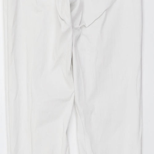 Calliope Womens White Cotton Skinny Jeans Size M L30 in Regular Button