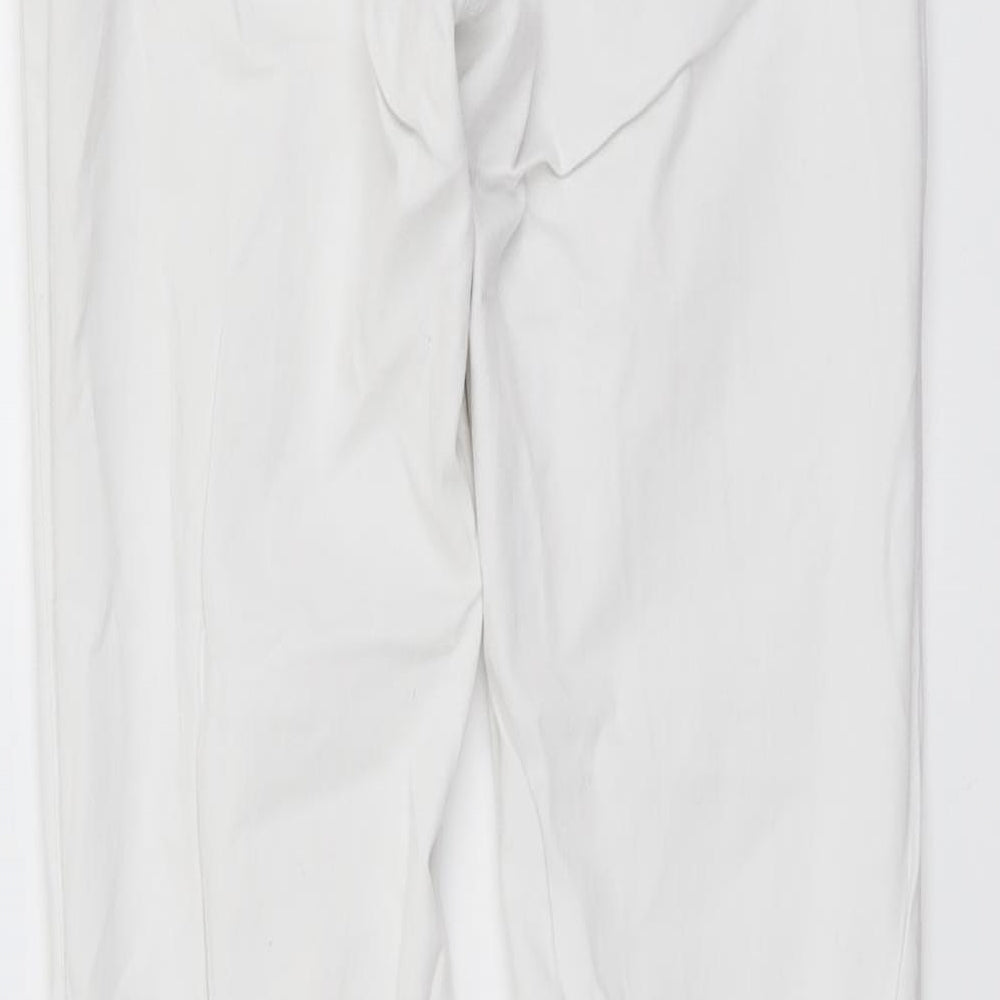 Calliope Womens White Cotton Skinny Jeans Size M L30 in Regular Button