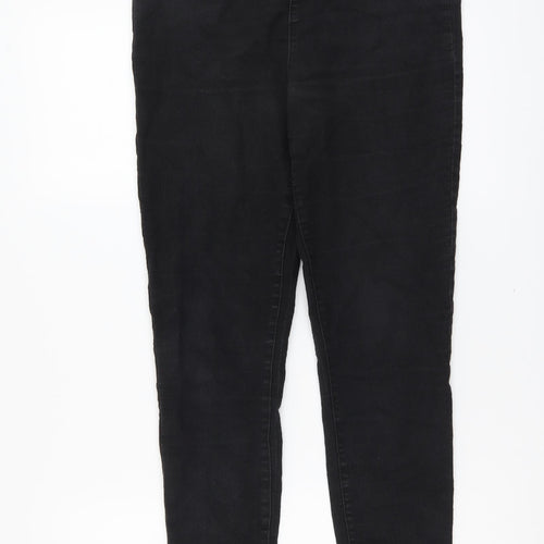 Papaya Womens Black Cotton Jegging Jeans Size 10 L27 in Regular