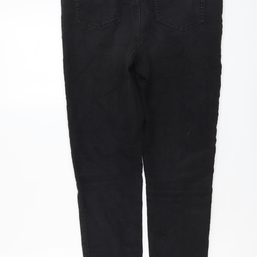 Papaya Womens Black Cotton Jegging Jeans Size 10 L27 in Regular