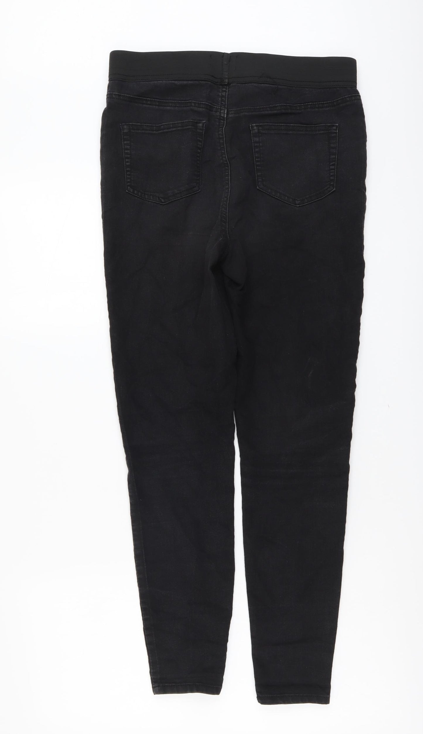 Papaya Womens Black Cotton Jegging Jeans Size 10 L27 in Regular