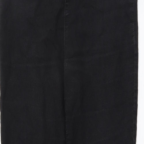 Papaya Womens Black Cotton Jegging Jeans Size 10 L27 in Regular