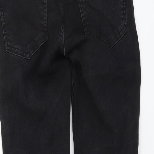 Denim & Co. Womens Grey Cotton Skinny Jeans Size 8 L27 in Regular Button