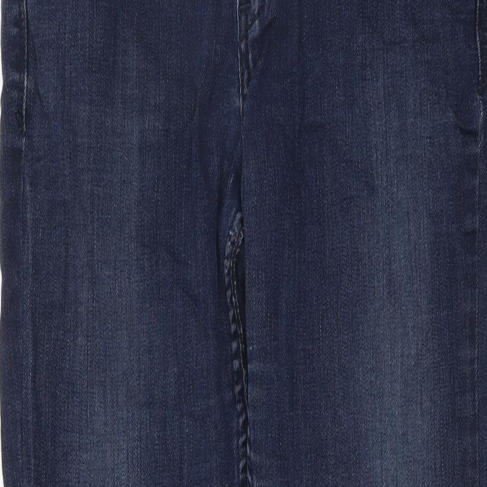 Levi's Womens Blue Cotton Straight Jeans Size 30 in L30 in Regular Button