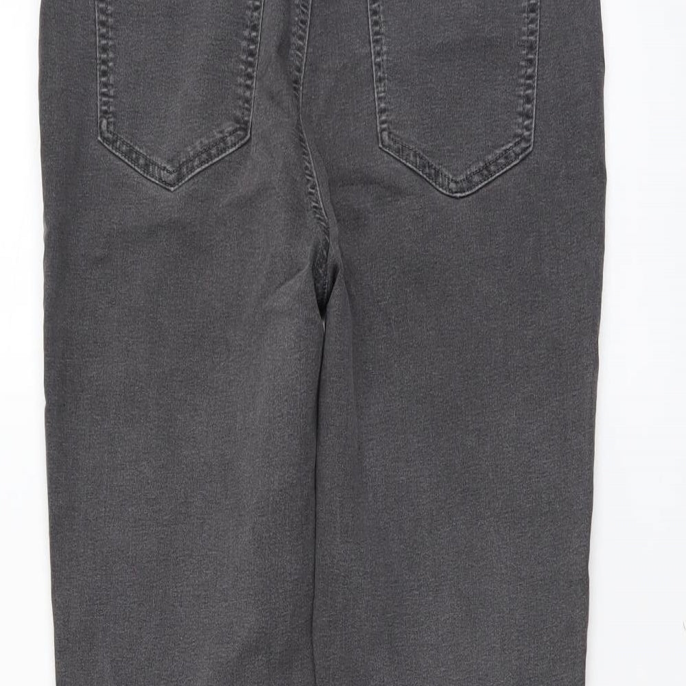 Marks and Spencer Womens Grey Cotton Jegging Jeans Size 16 L29 in Regular
