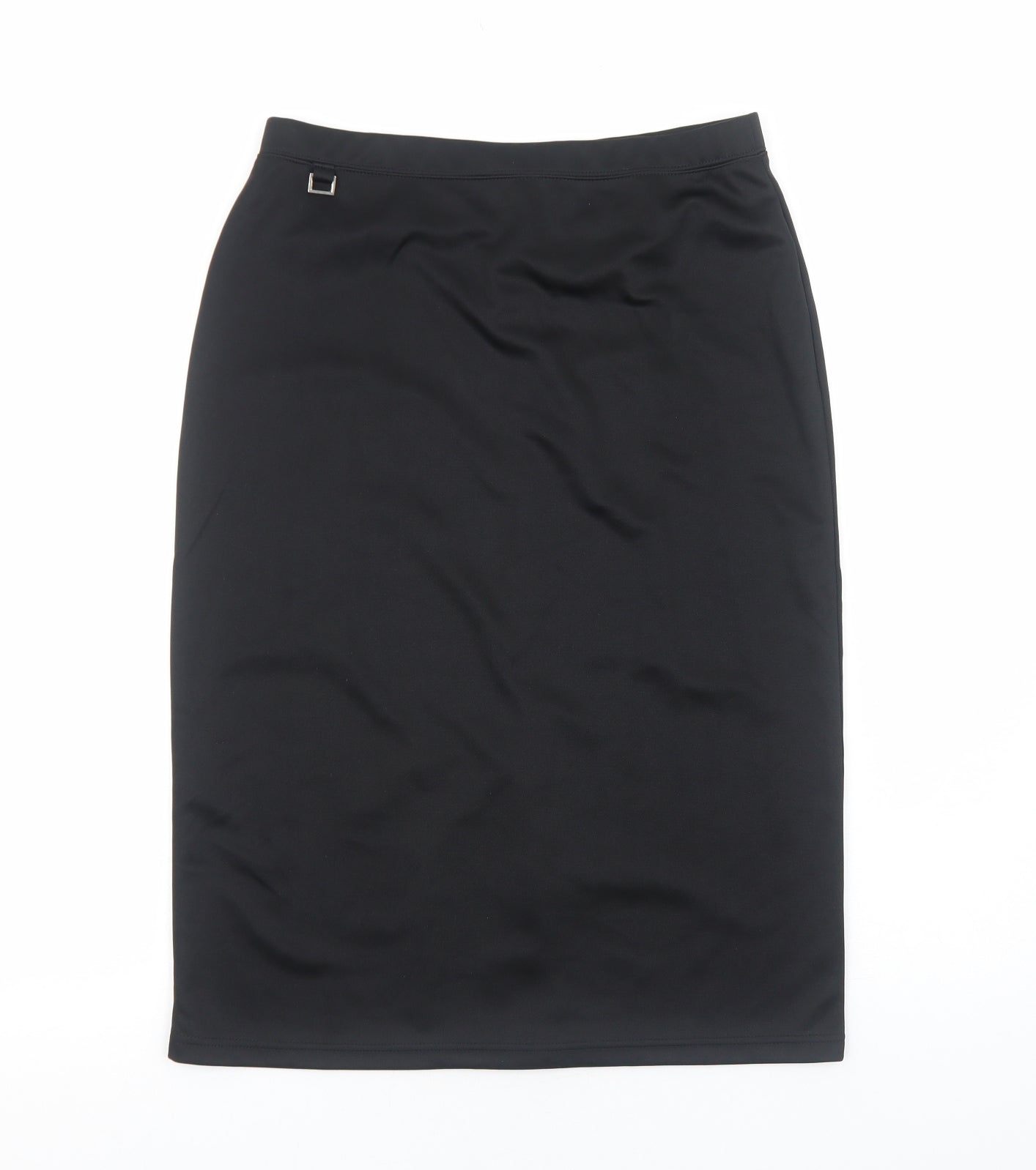 Wardrobe Womens Black Polyester Straight & Pencil Skirt Size 12