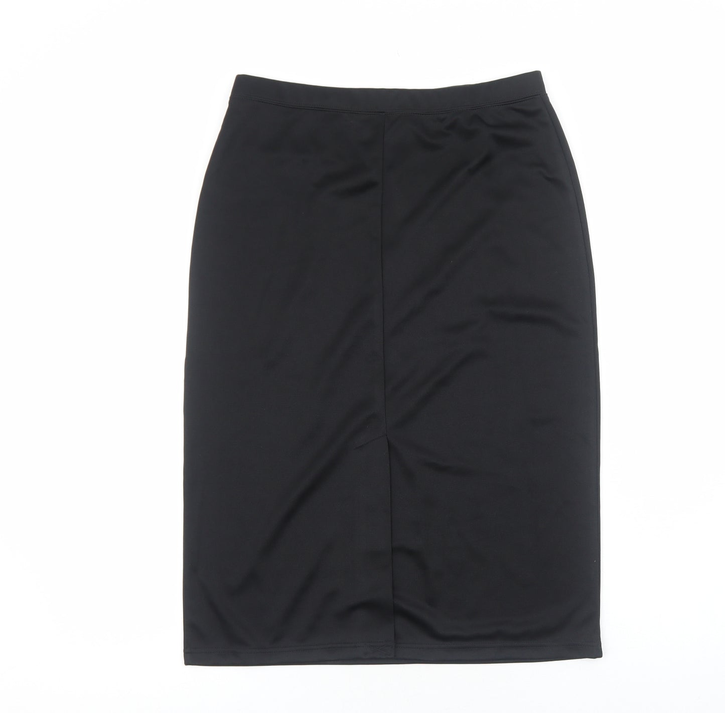 Wardrobe Womens Black Polyester Straight & Pencil Skirt Size 12