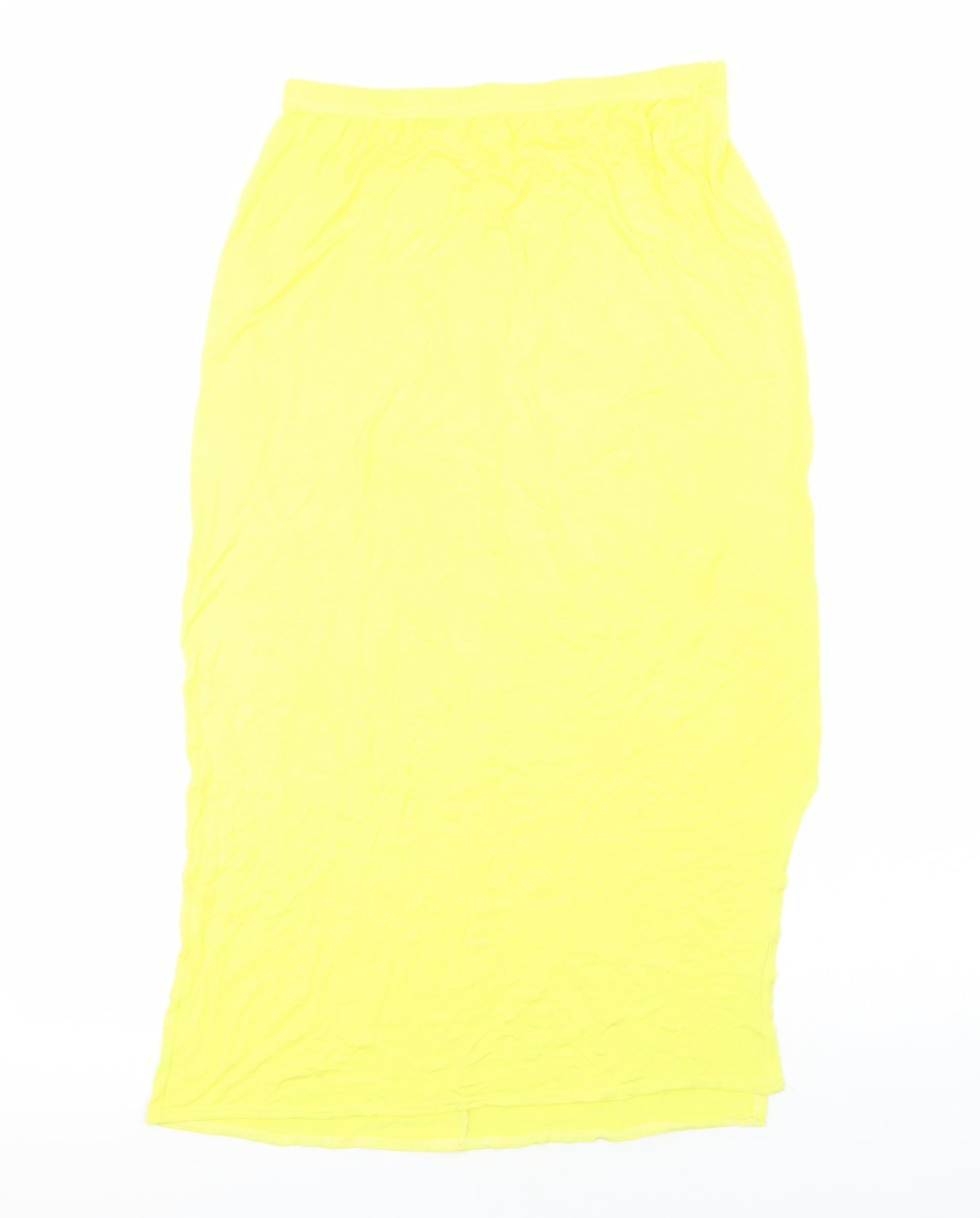 Miss Faceless Womens Yellow Viscose Peasant Skirt Size 12