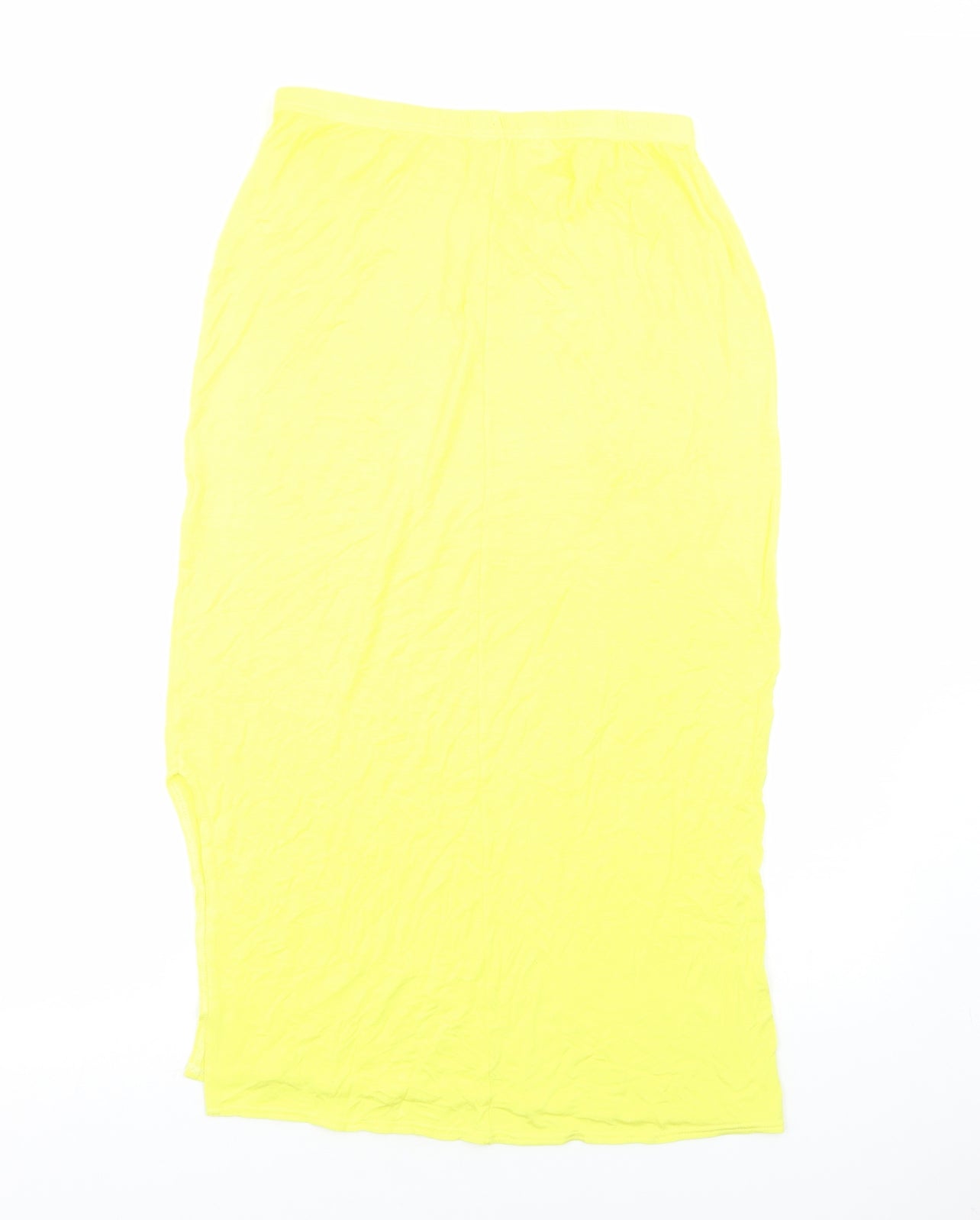Miss Faceless Womens Yellow Viscose Peasant Skirt Size 12