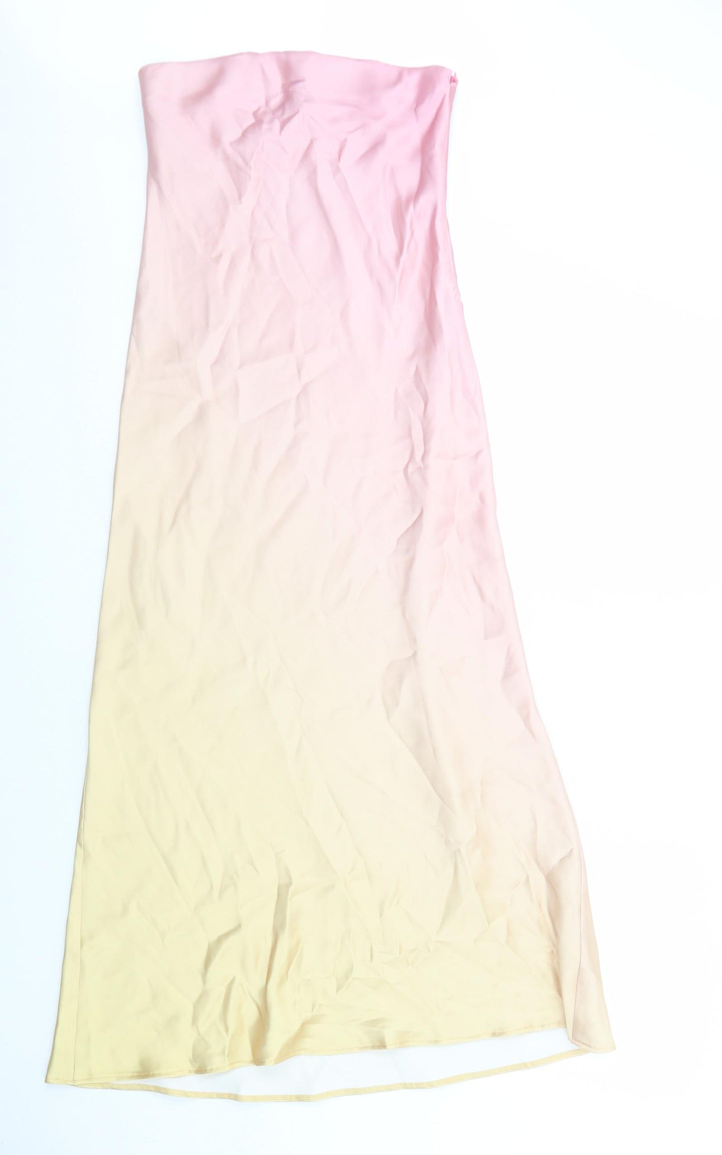 Zara Womens Multicoloured Polyester Maxi Size XS Off the Shoulder Zip