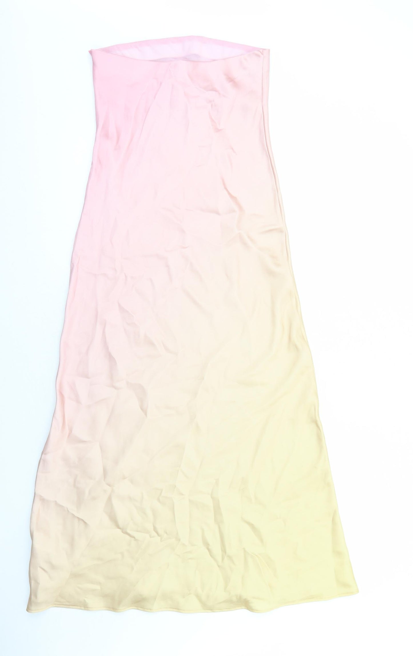 Zara Womens Multicoloured Polyester Maxi Size XS Off the Shoulder Zip
