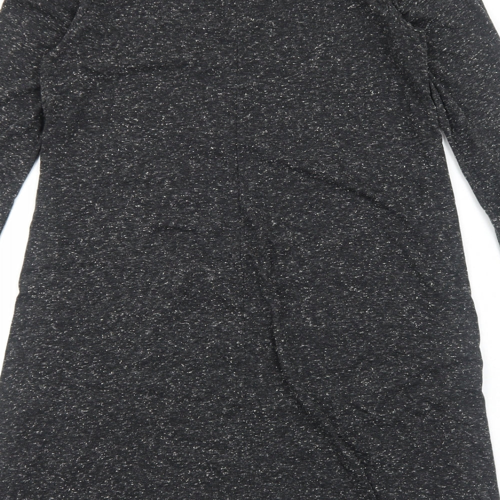 George Womens Grey Viscose T-Shirt Dress Size 16 Round Neck Pullover