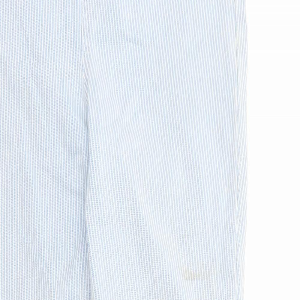 F&F Womens Blue Striped Cotton Jegging Jeans Size 12 Regular