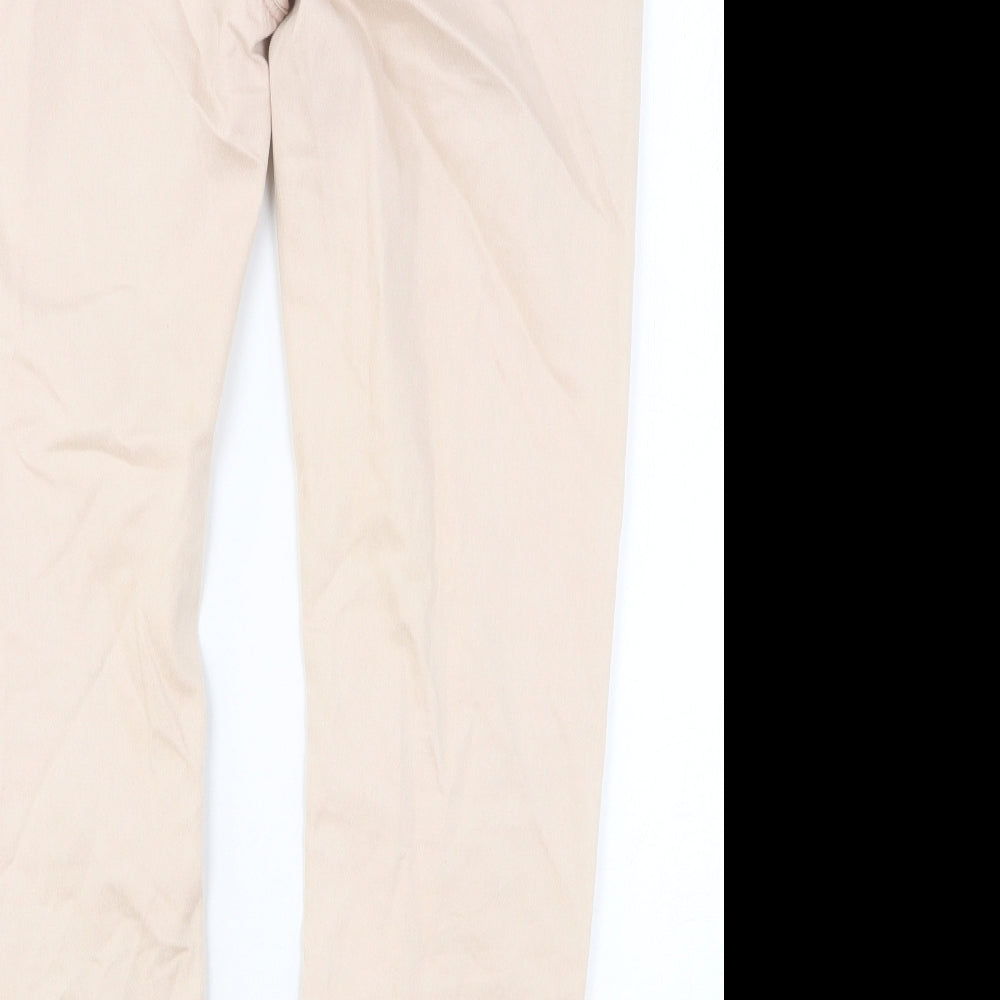 Alexa Womens Pink Cotton Skinny Jeans Size 18 Slim Button