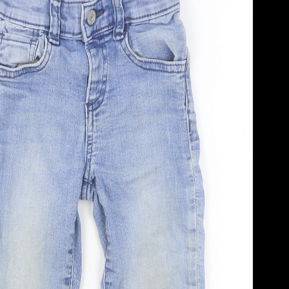 Gap Boys Blue Cotton Jogger Jeans Size 18-24 Months L50 cm Button
