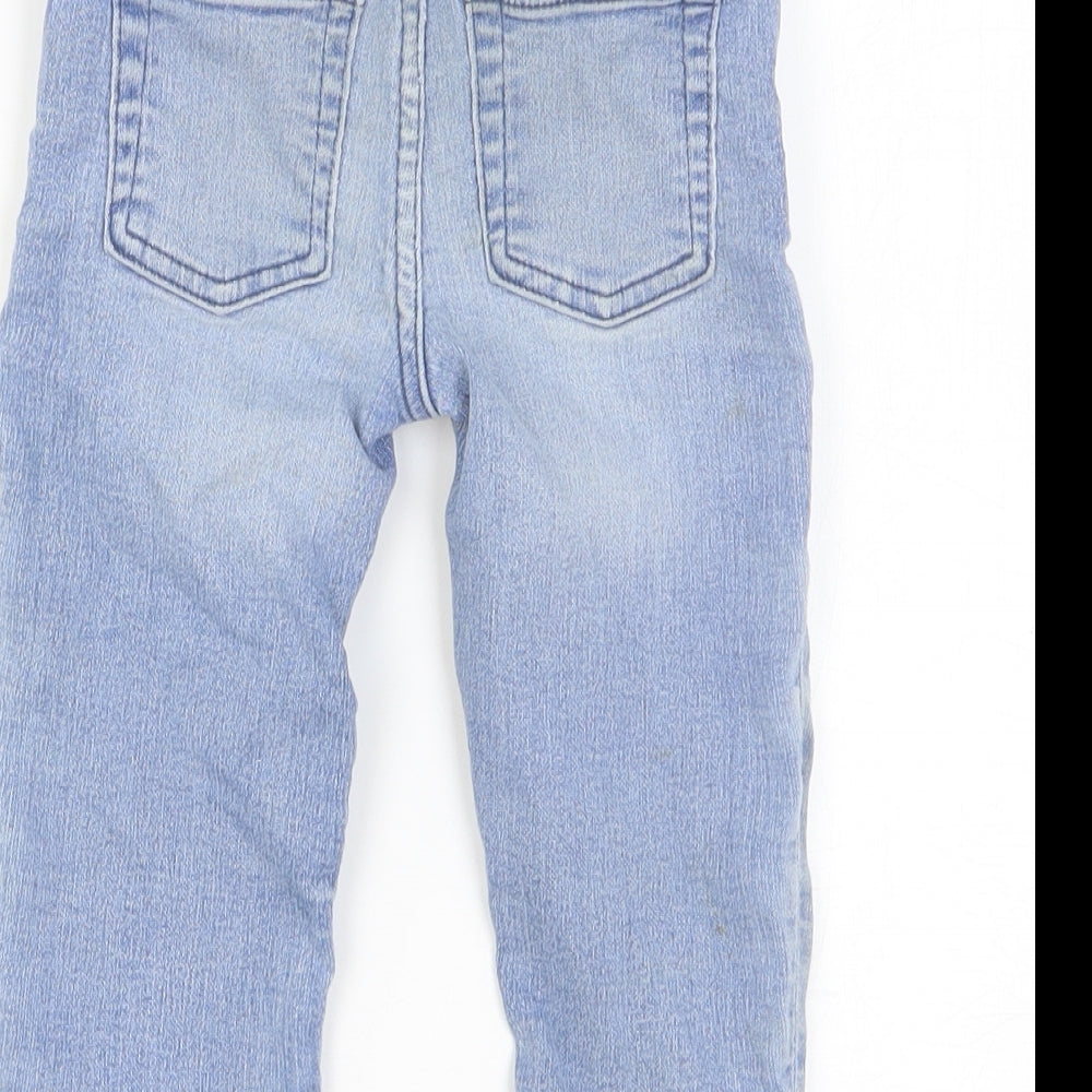 Gap Boys Blue Cotton Jogger Jeans Size 18-24 Months L50 cm Button
