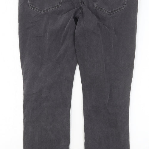 Dream Jeans Womens Grey Cotton Skinny Jeans Size 30 in Regular Button