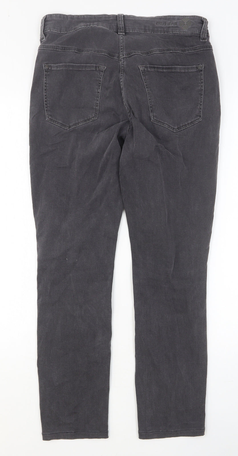 Dream Jeans Womens Grey Cotton Skinny Jeans Size 30 in Regular Button