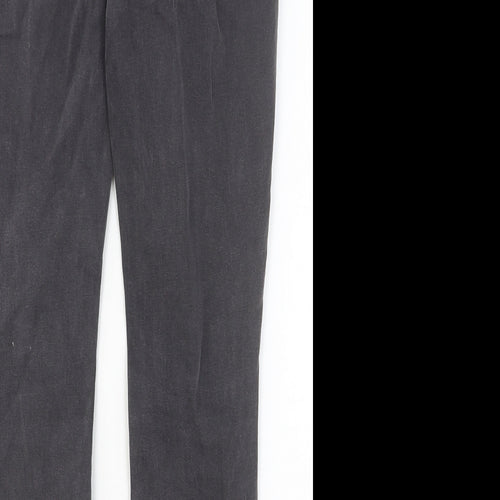 Dream Jeans Womens Grey Cotton Skinny Jeans Size 30 in Regular Button