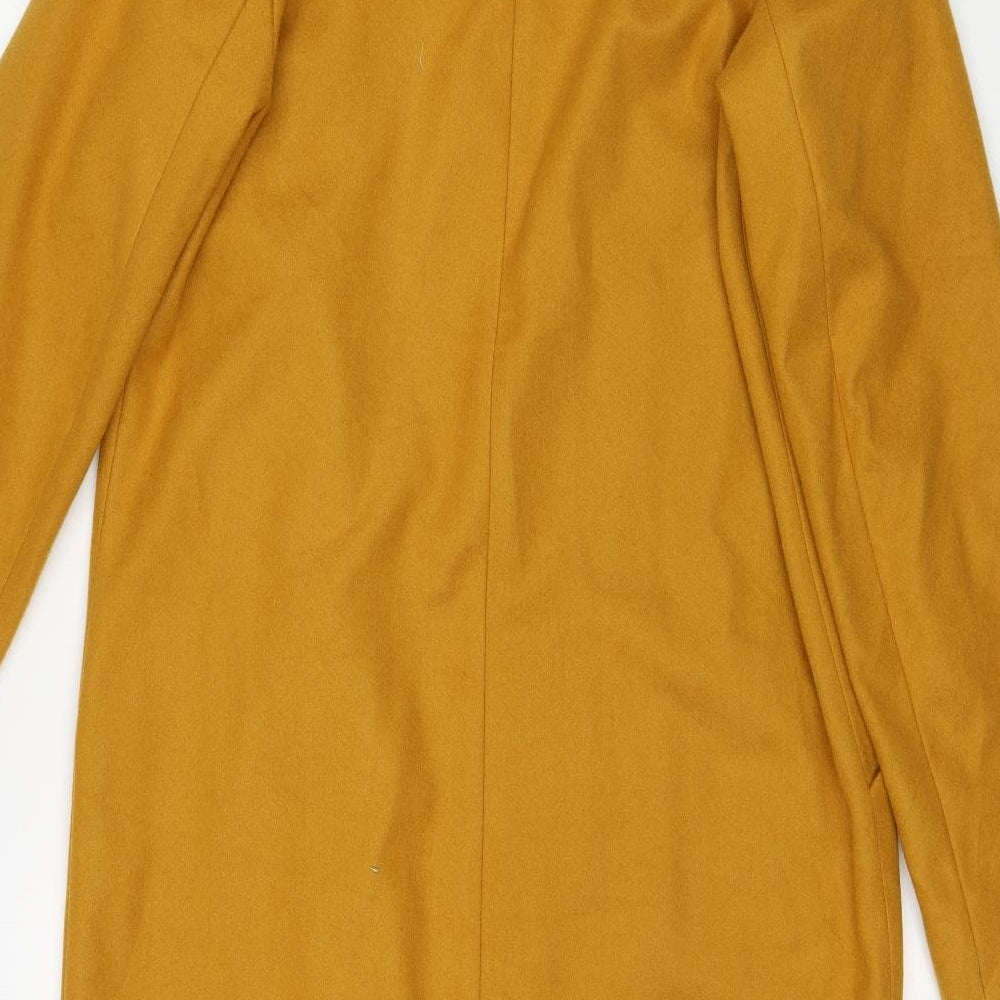 Primark Womens Yellow Overcoat Coat Size 10