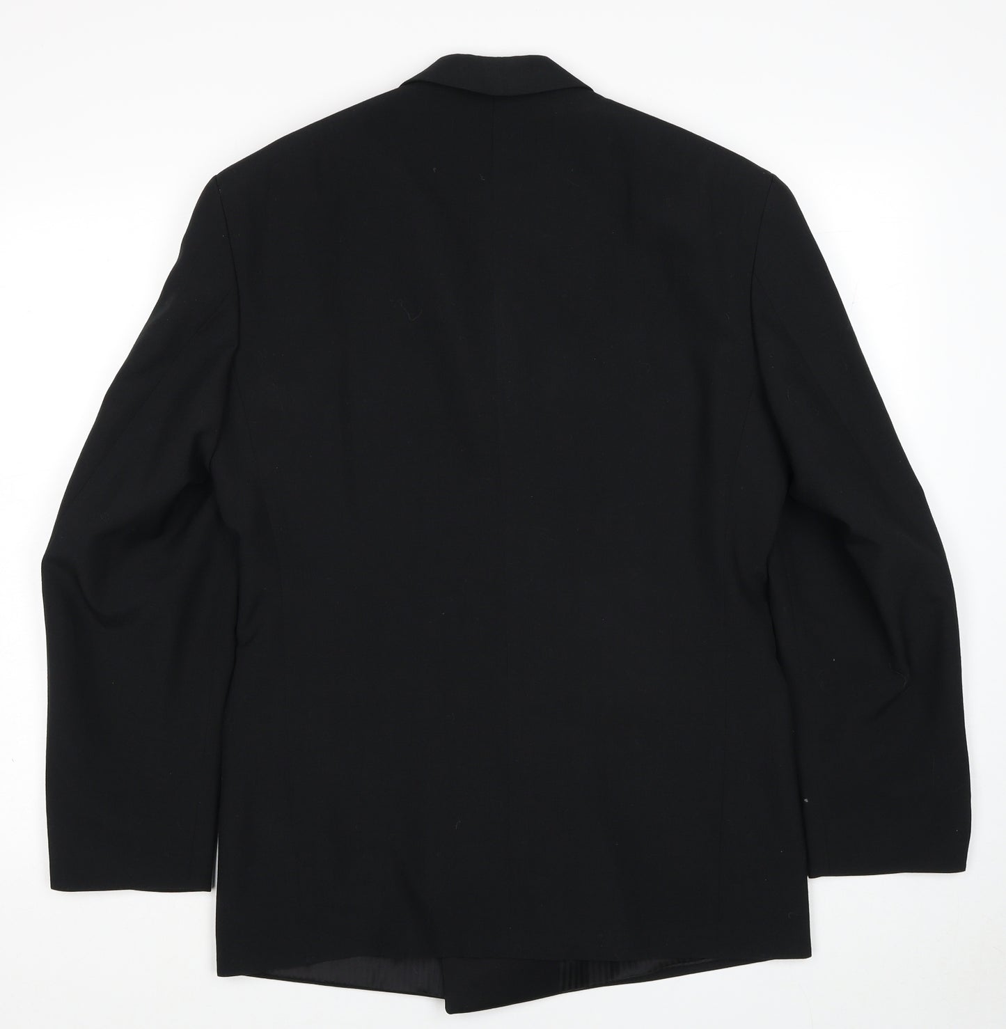 George Mens Black Polyester Tuxedo Suit Jacket Size 38 Regular