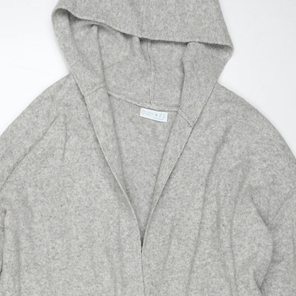 Primark Womens Grey V-Neck Polyester Cardigan Jumper Size M