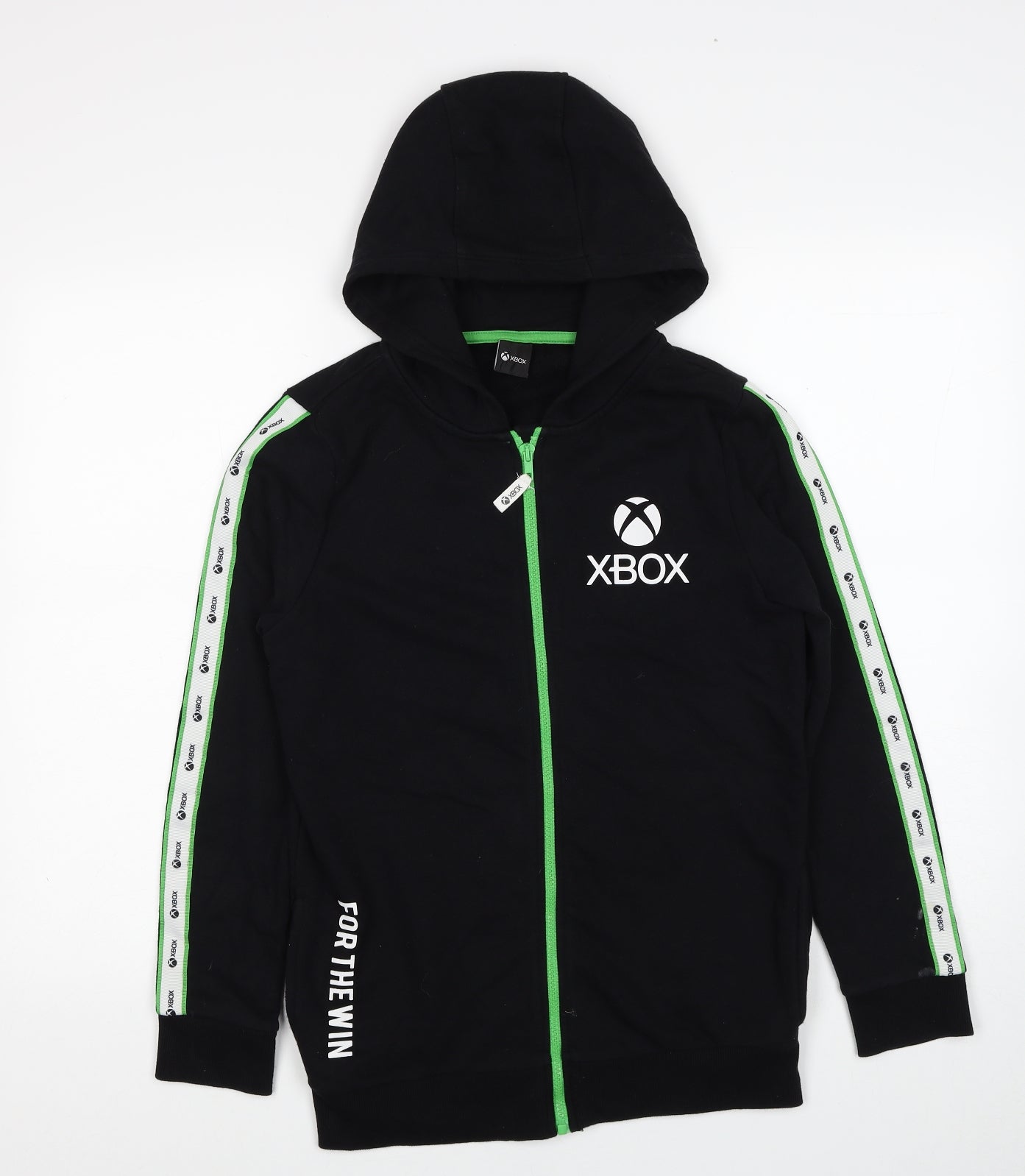 Xbox Boys Black Cotton Pullover Hoodie Size 12-13 Years Zip