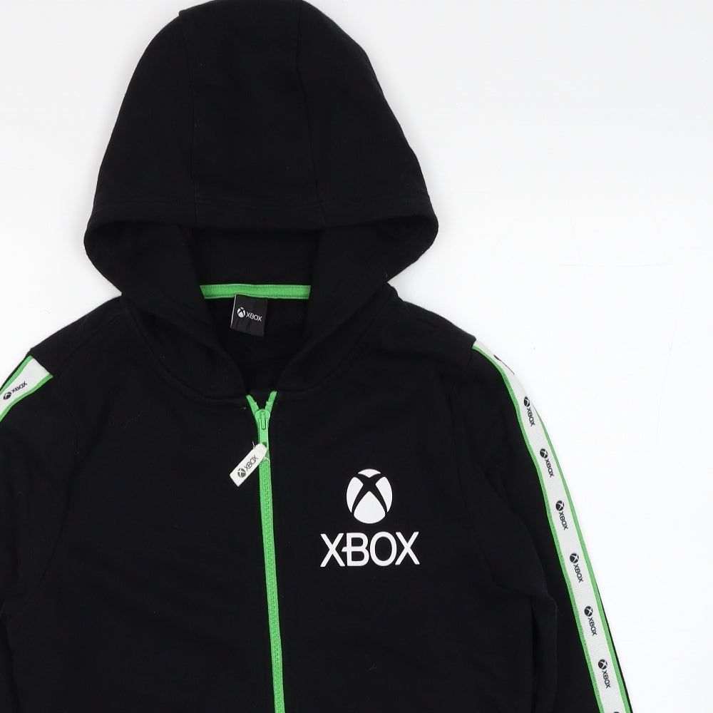Xbox Boys Black Cotton Pullover Hoodie Size 12-13 Years Zip