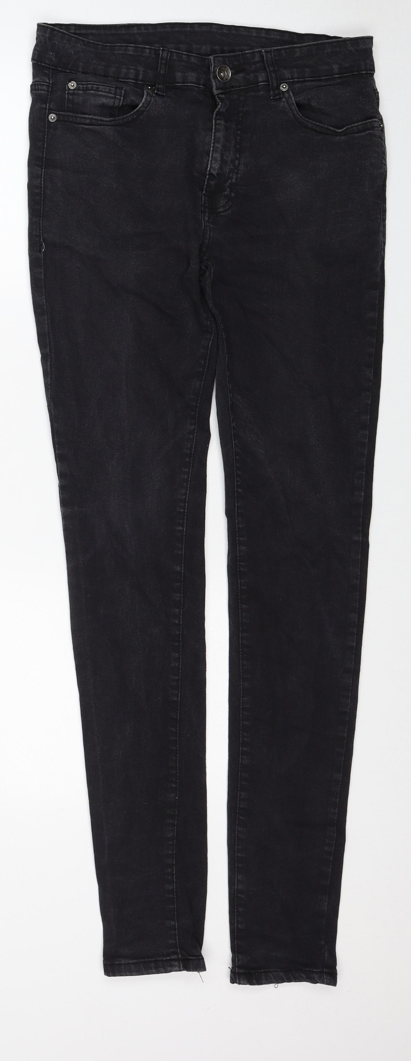 ONM Industry Mens Black Cotton Skinny Jeans Size 32 in Regular Zip