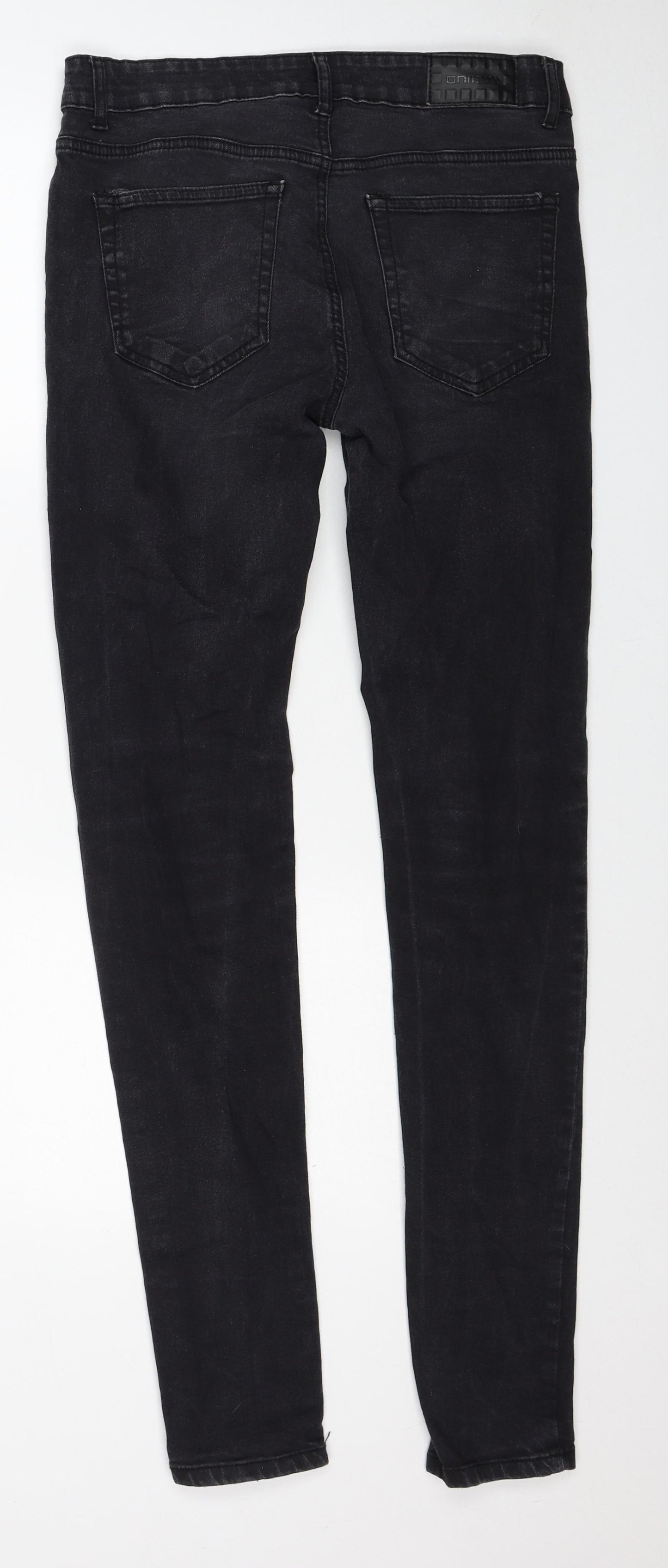 ONM Industry Mens Black Cotton Skinny Jeans Size 32 in Regular Zip