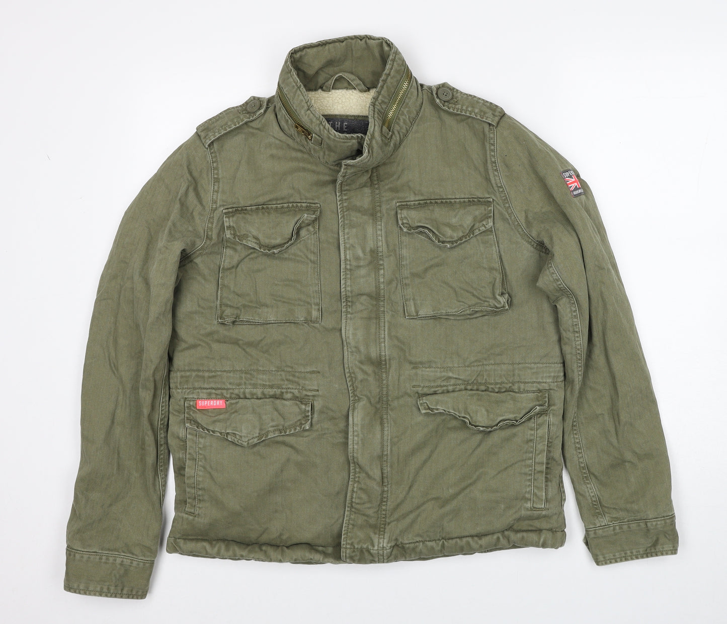 Superdry Womens Green Jacket Size M Zip