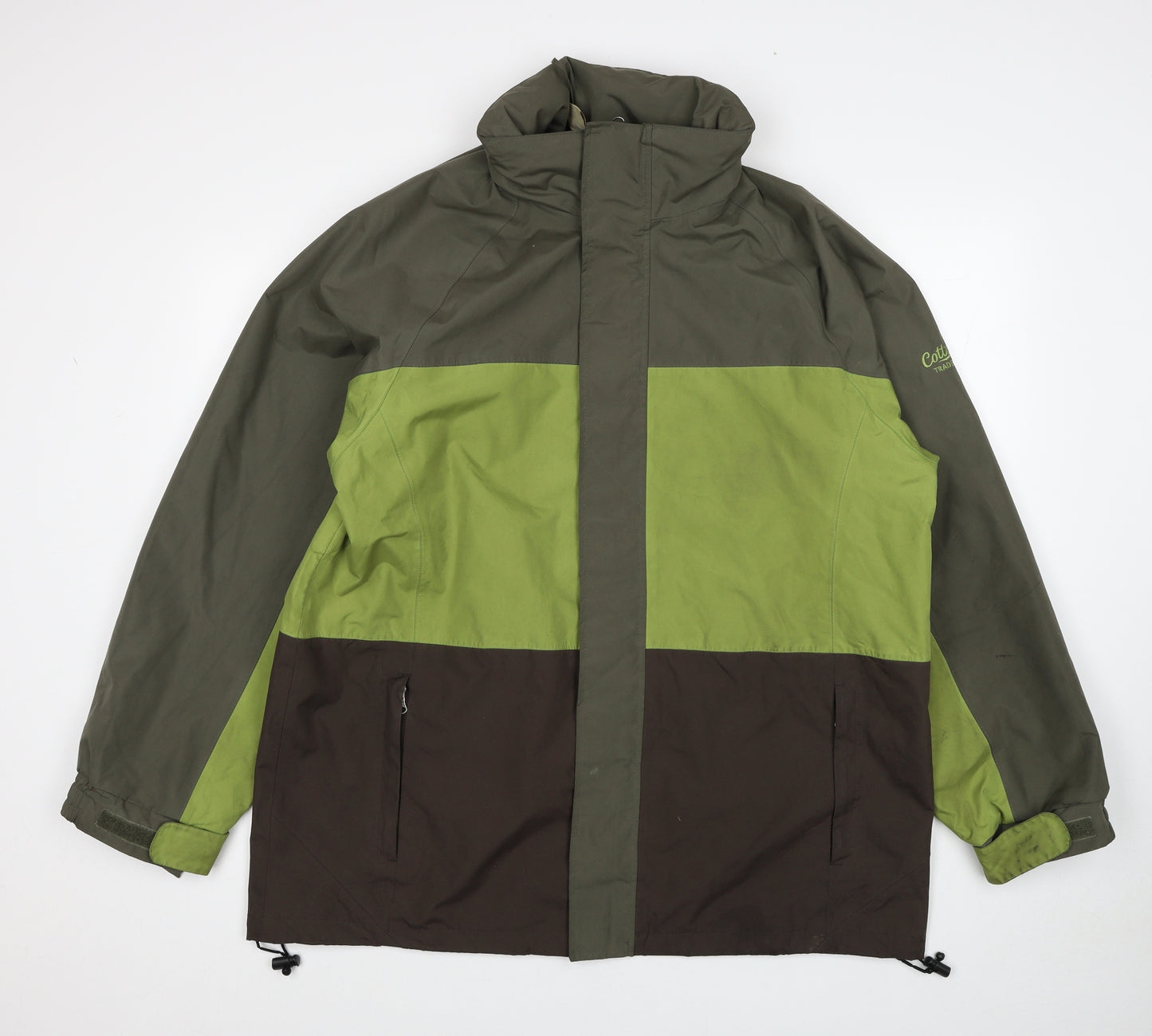 Cotton Traders Mens Brown Anorak Jacket Size L Zip