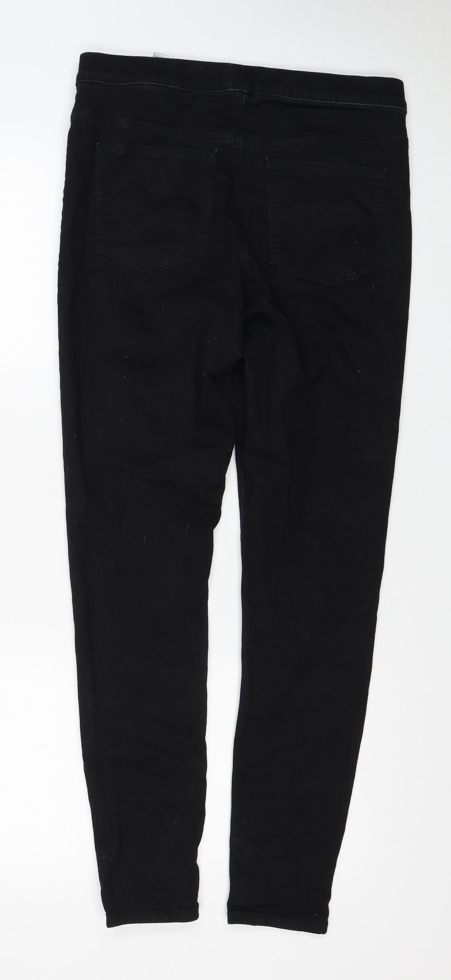Marks and Spencer Womens Black Cotton Jegging Jeans Size 12 Regular
