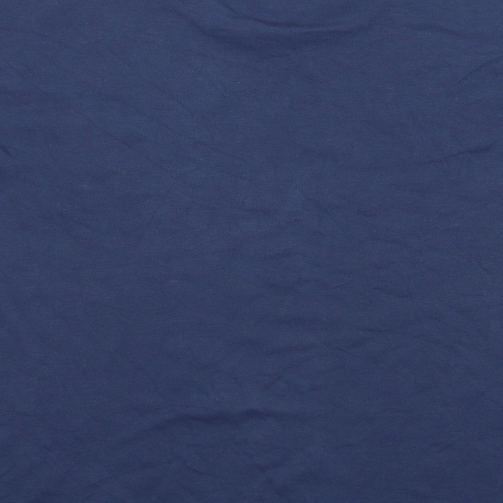 River Island Mens Blue Cotton T-Shirt Size L Round Neck - New York City